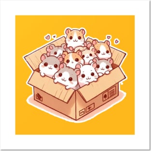 box hamsters Posters and Art